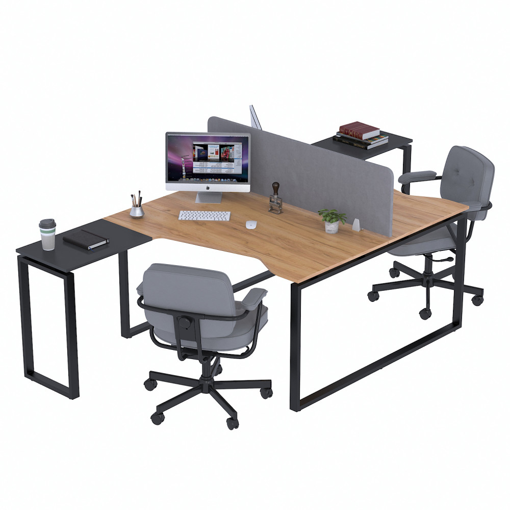 Стіл подвійний кутовий ND2U-135 Loft design